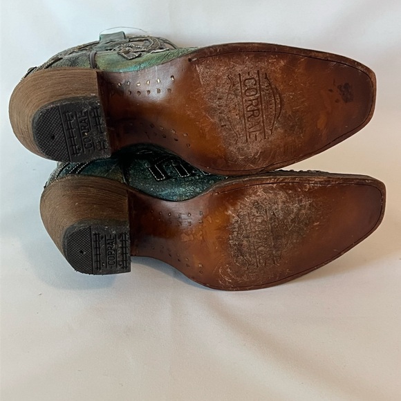 Turquoise Corral Western Cowboy Boots - Picture 4 of 6
